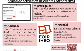 SESIONES  DE ACTIVACIÓN CUENTAS CORPORATIVAS
