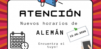 NUEVOS HORARIOS ALEMÁN