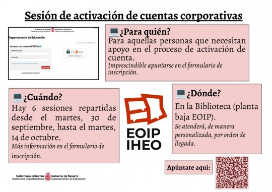 SESIONES  DE ACTIVACIÓN CUENTAS CORPORATIVAS