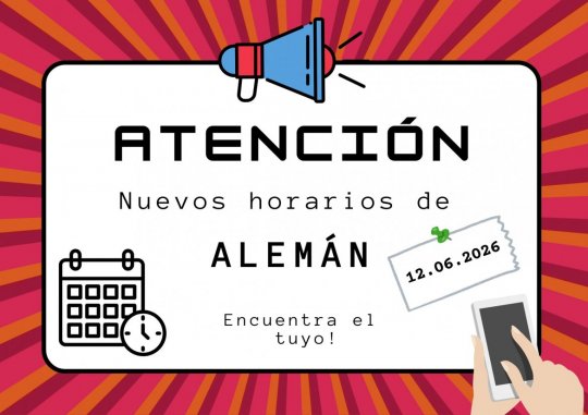 NUEVOS HORARIOS ALEMÁN