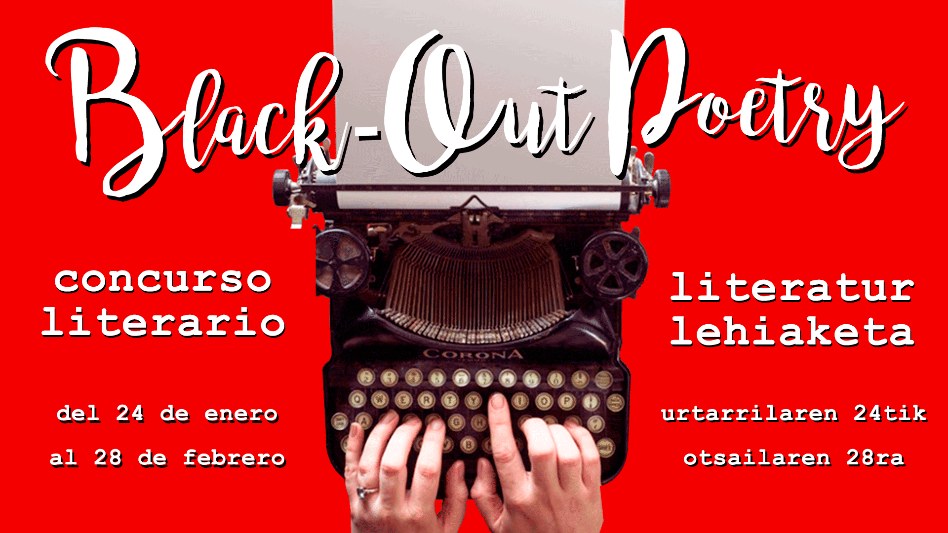 Concurso Literario “Black-out Poetry”