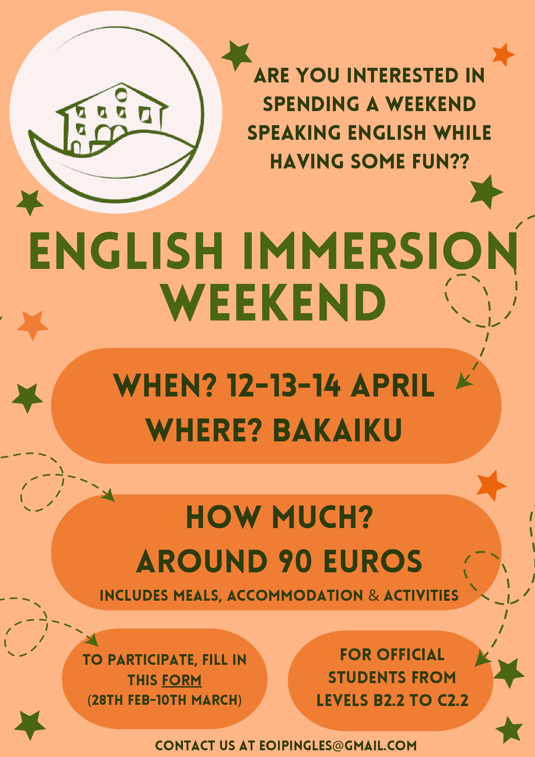 English Immersion Weekend